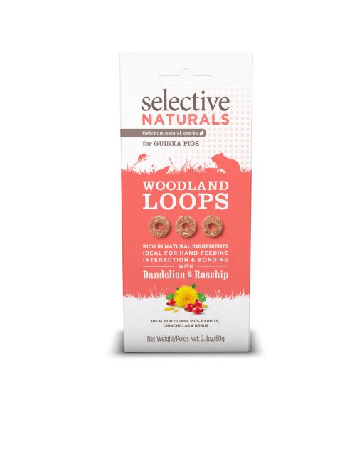 Supreme Selective Naturals Woodland Loops - Knaagdiersnack - 80 g