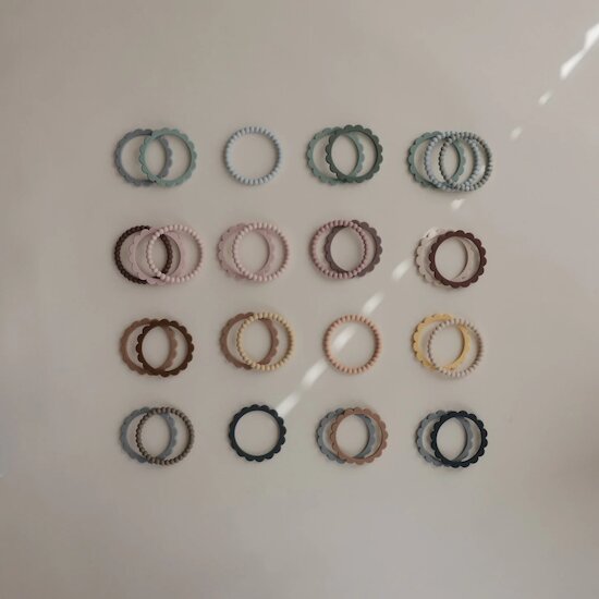 3 Bracelets de Dentition   Perles brunes        de               mushie