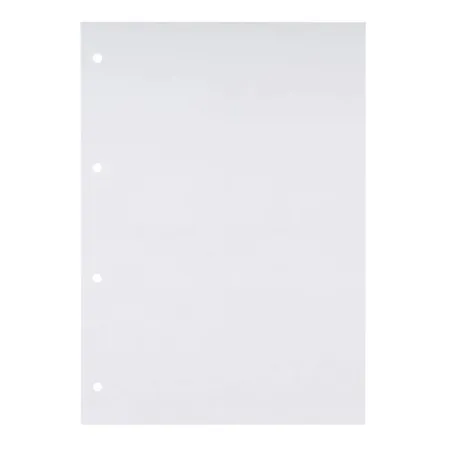 Oxford Recycling Schulblock A4, kopfgeleimt, 50 Blatt, Lineatur 20 (blanko), 90 g/m², 4fach gelocht, Optik Paper®