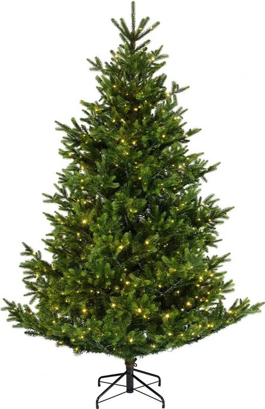 Everlands - Nordmann Kunstkerstboom - Groen - 240 cm - LED Verlichting