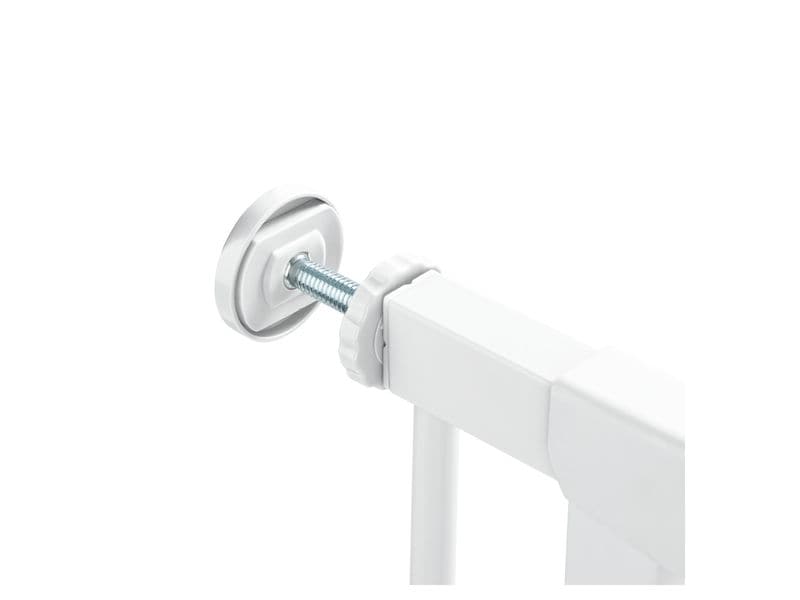 Hauck Türschutzgitter Clear Step Autoclose 2  9 cm Weiss Barrierefreies, automatisch schliessendes Tür- und Treppenschutzgitter-Set