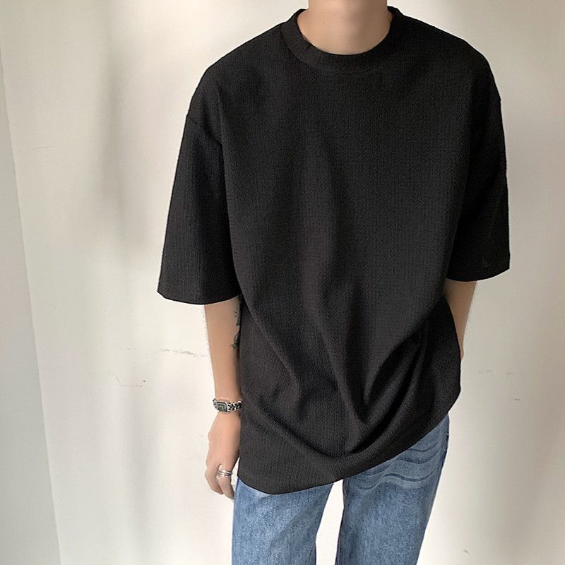 VEAZ - Geribbeld T-shirt met elleboogmouwen