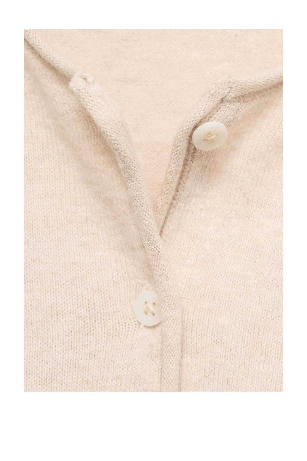Mango Kids vest beige fijn gebreid