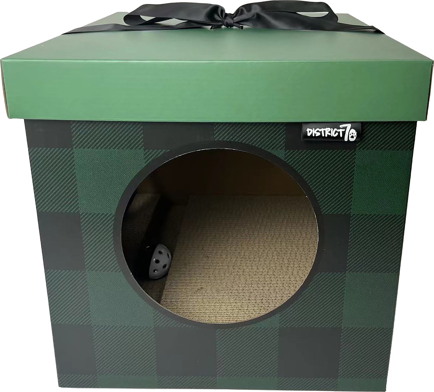 District 70 krabkarton Present groen 35 x 35 x 35 cm