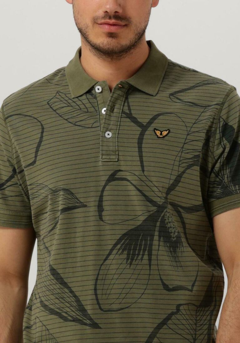 PME LEGEND mint pme legend polo short sleeve polo stripe outline flower