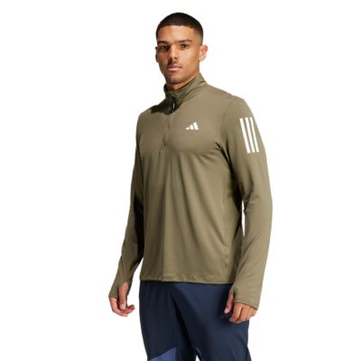 AdidasOwn the Run Half-Zip Longsleeve - oliv