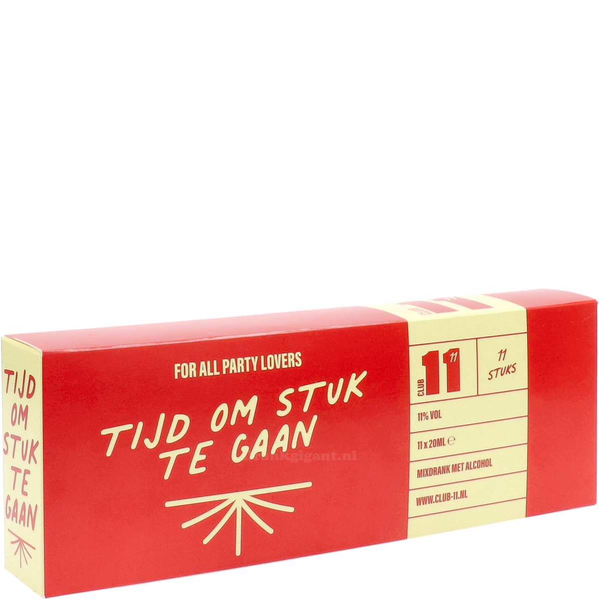 Club 11 Tijd Om Stuk Te Gaan Mini's Box 22 cl
