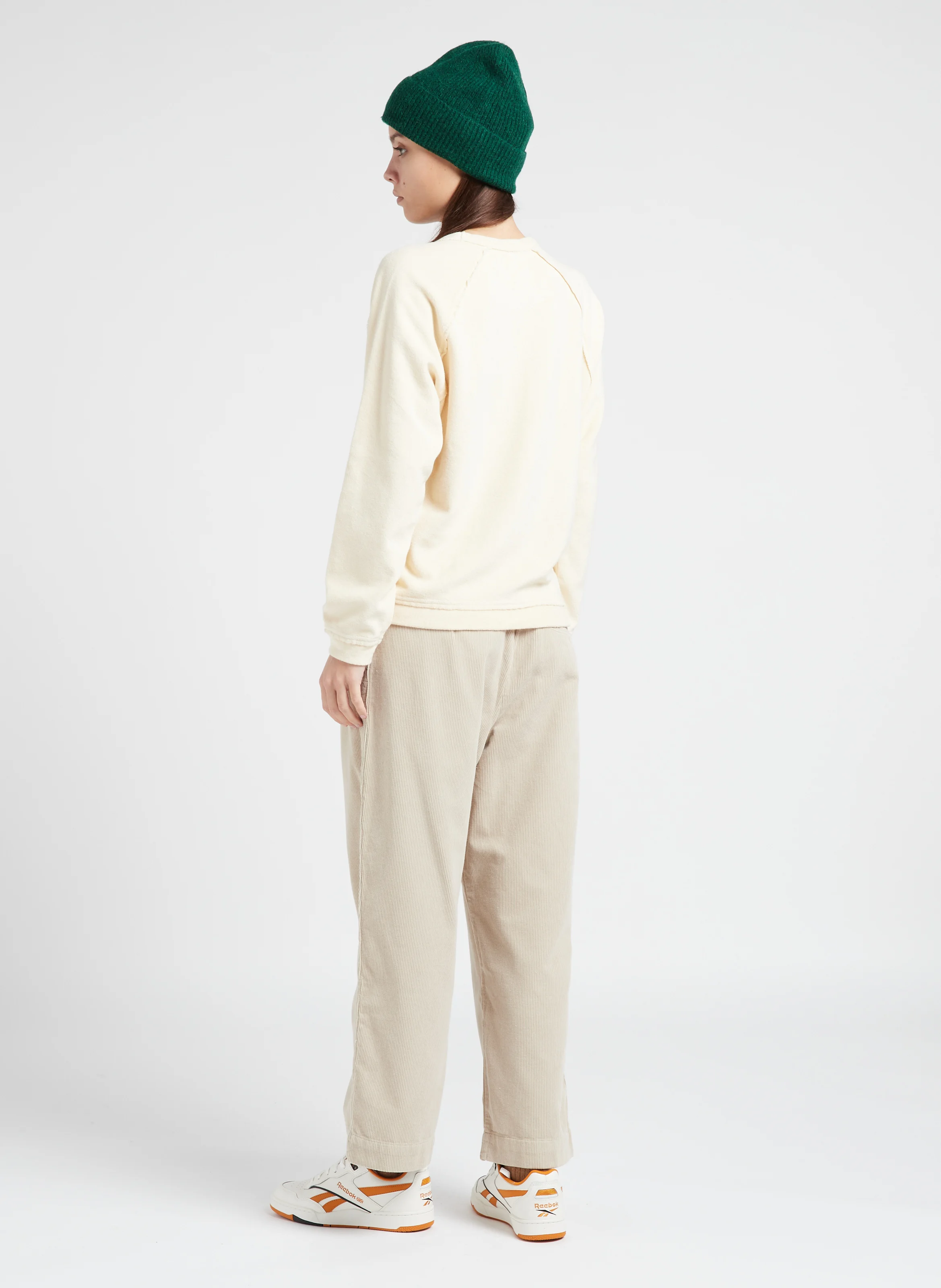 PENNY - Pantalon droit en coton | Beige