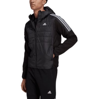 Adidas SportswearEssentials Insulated Hooded Hybrid Jacke - schwarz