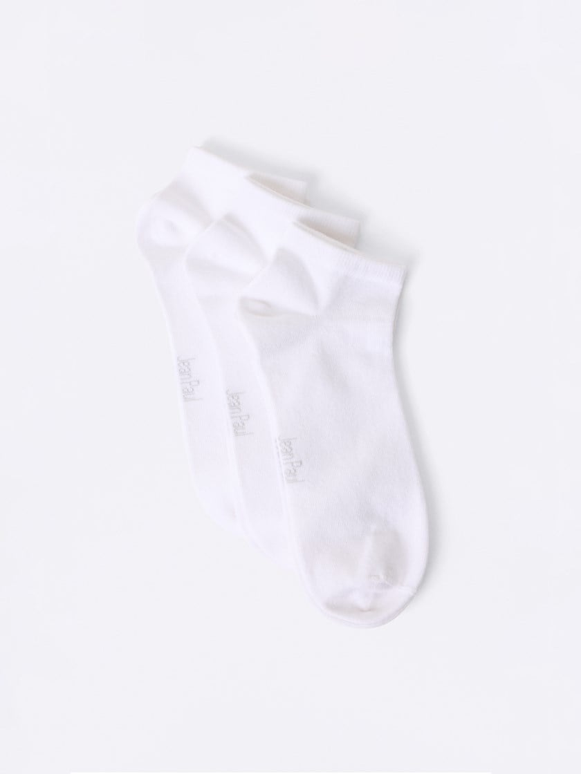 3 pk ankelsokker Bright White