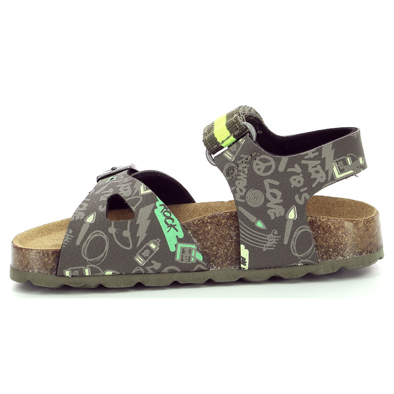 Kickers Sandales Sostreet kaki/jaune