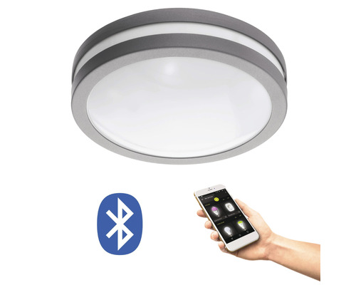 LED buitenwandlamp 14W 1400 lm 3000 KH 26 cm zilver/wit