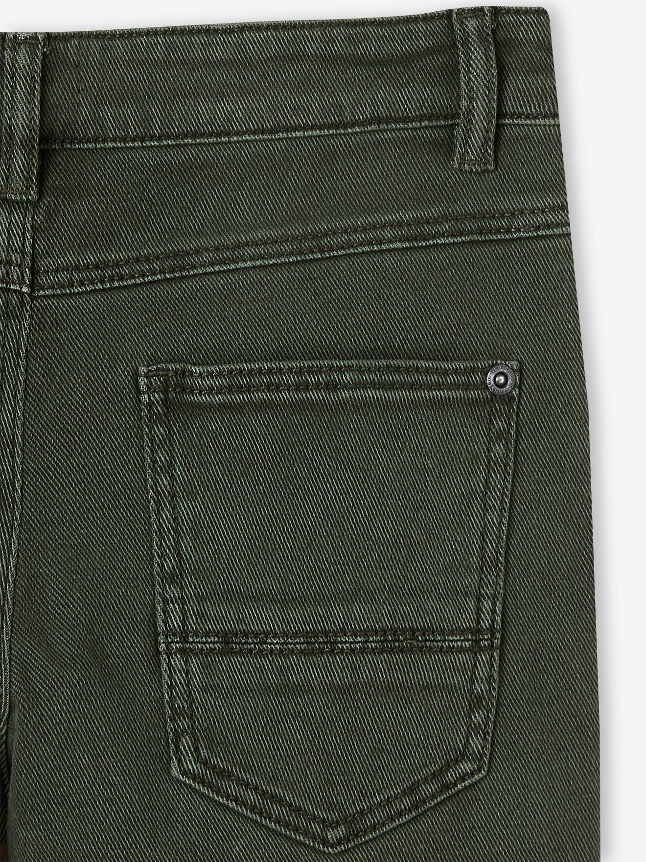 Calças MorphologiK Wide Slim Fit para meninos na cor chocolate