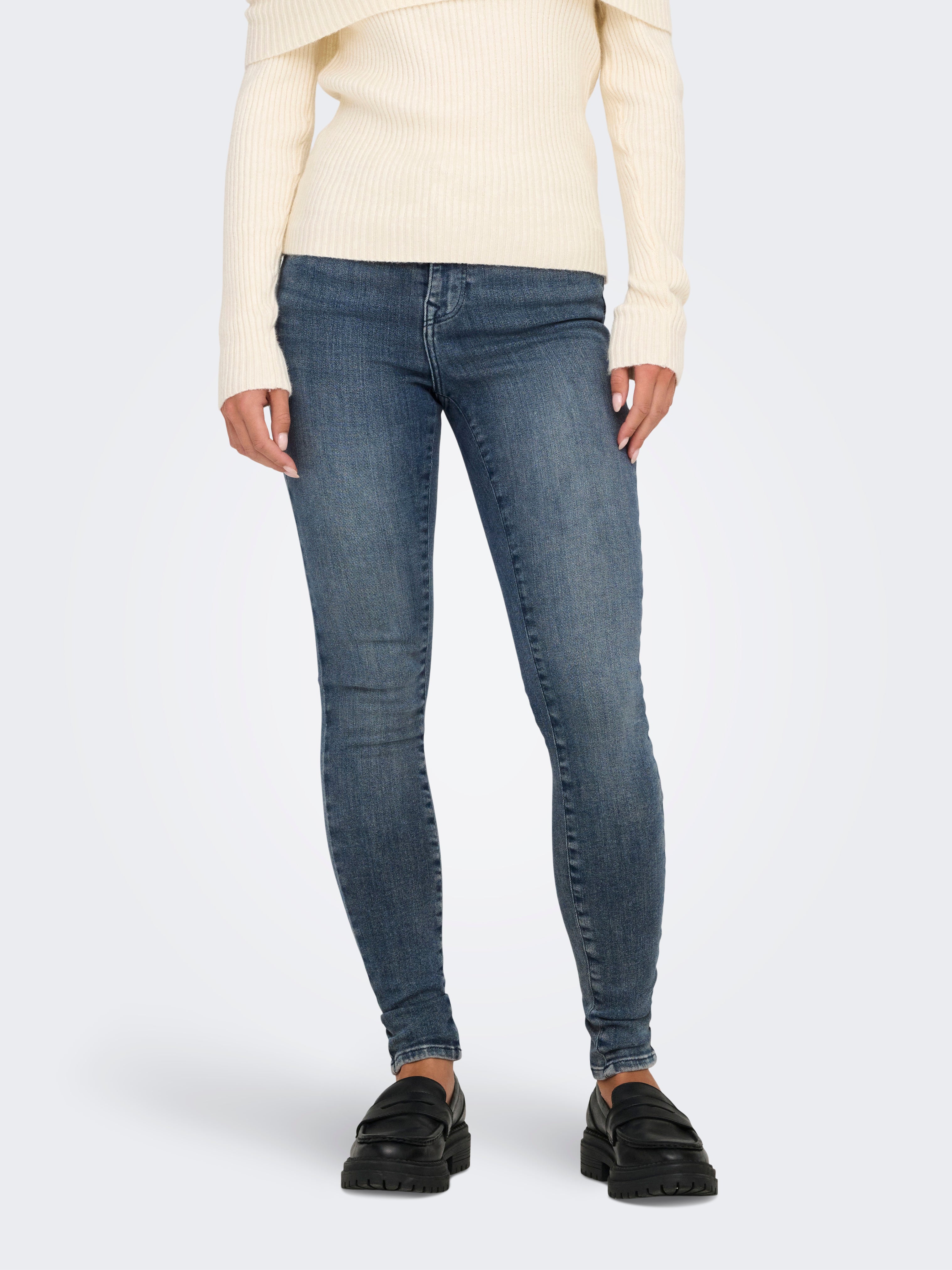 ONLPOWER Mittlere Taille Skinny Fit Jeans Special Blue Grey Denim
