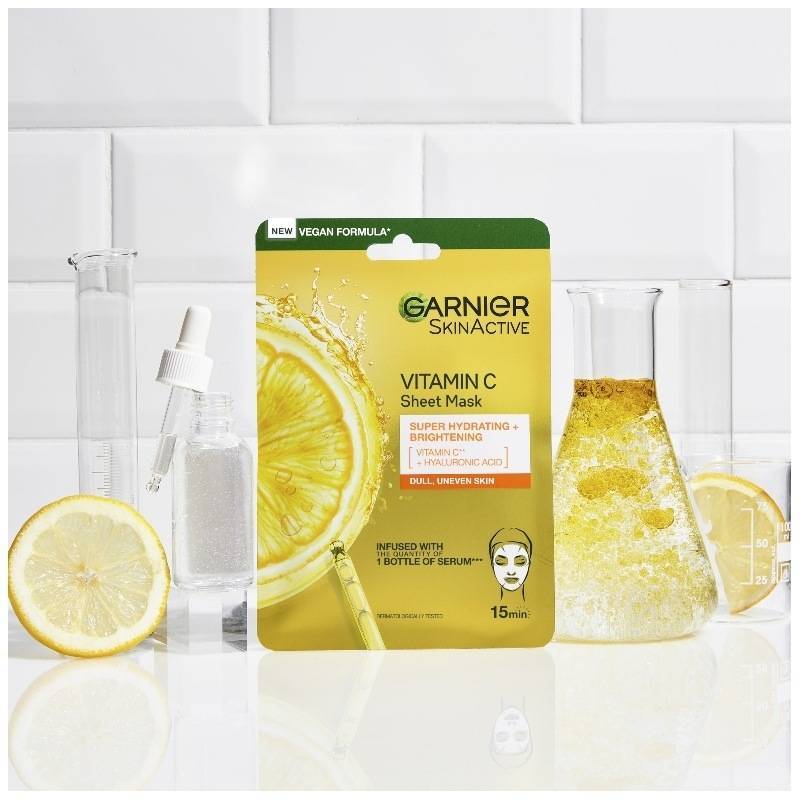 Garnier Skinactive Vitamin C Tissue Mask 1 Piece