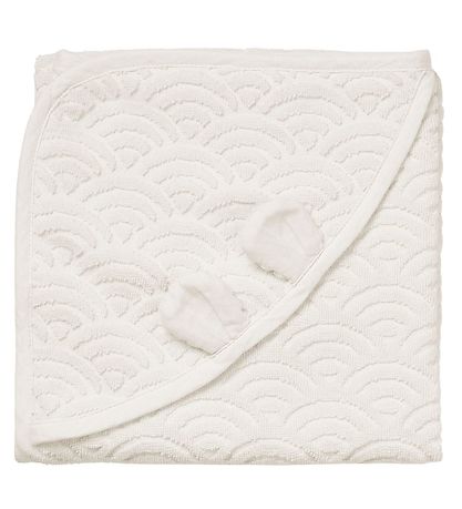 Cam Cam Kapuzenhandtuch - 80x80 - Off-White m. Ohren