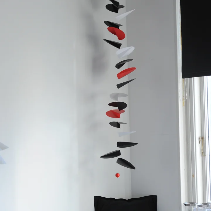 Flensted Mobiles - Turning Leaves Mobil, schwarz / weiss