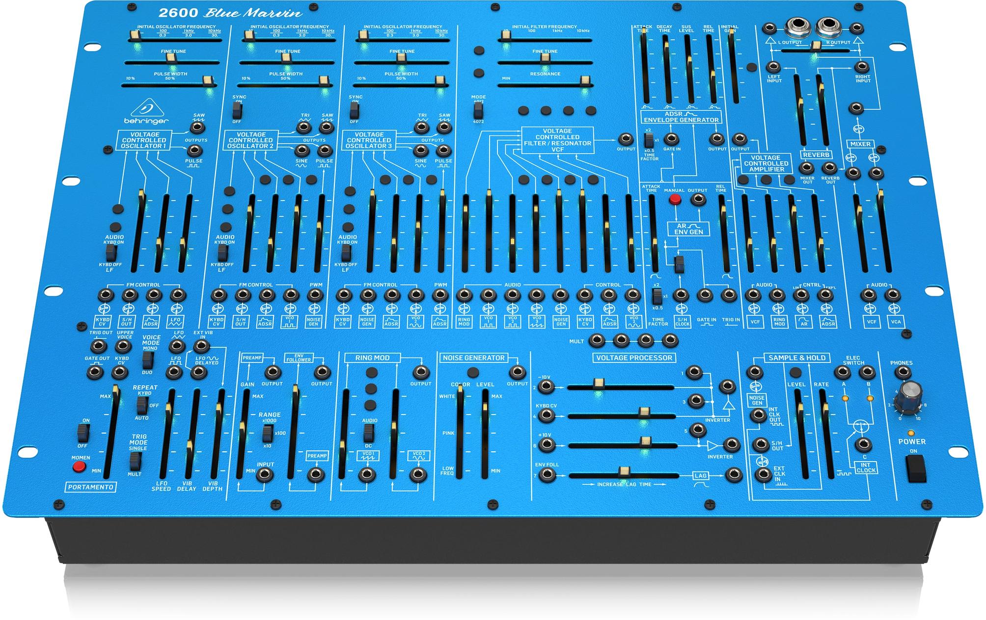 Synthesizer 2600 Blue Marvin<br>Semimodularer Analogsynthesizer mit 3 VCOs