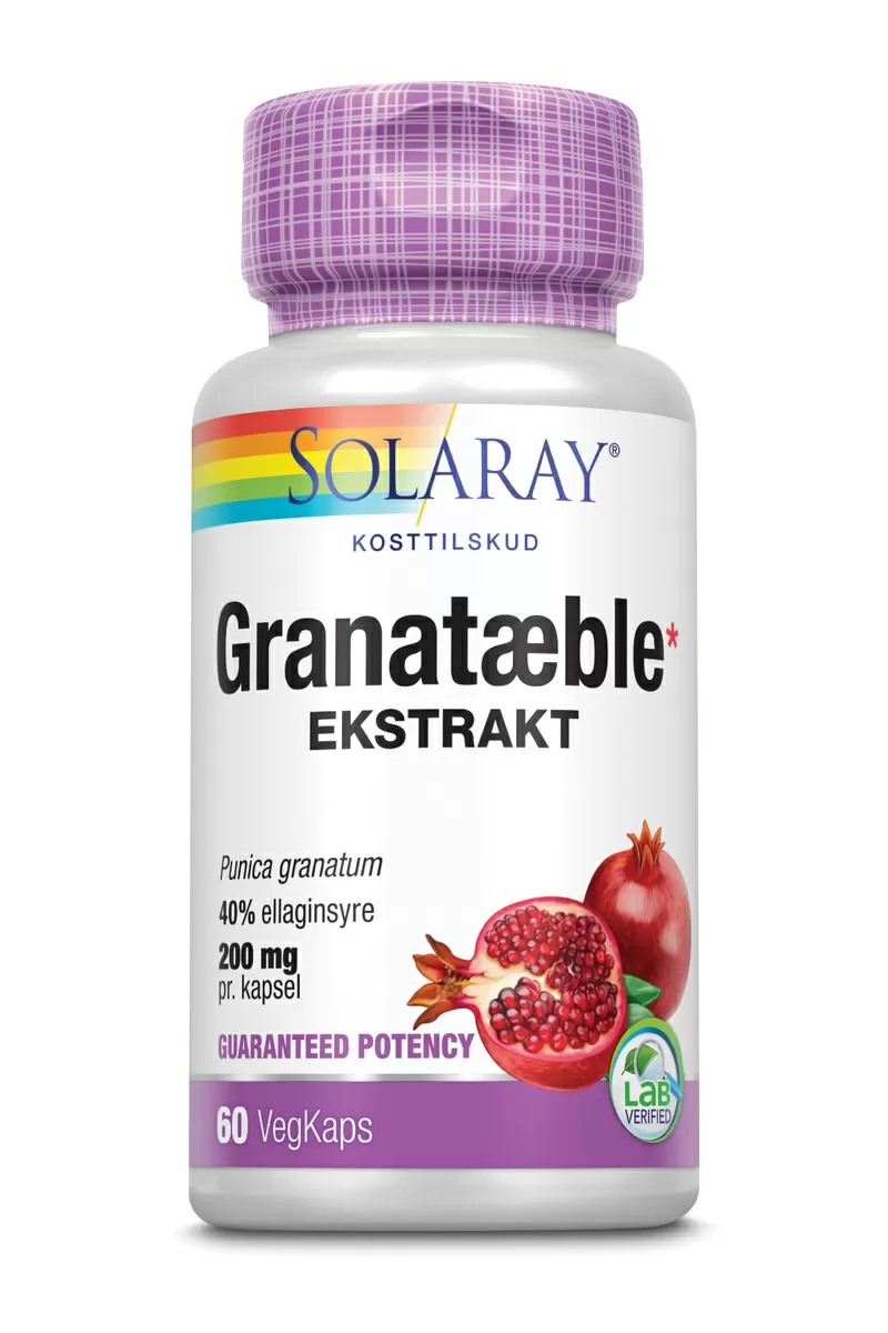 Solaray Granatæble - 60 kaps.