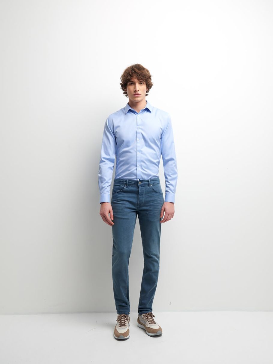 Chemise extra-slim sans repassage unie