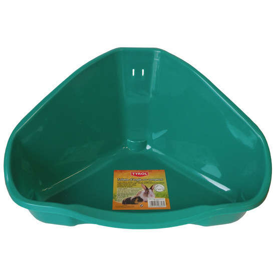 Toilette d'angle pour rongeurs : L34xl19 cm