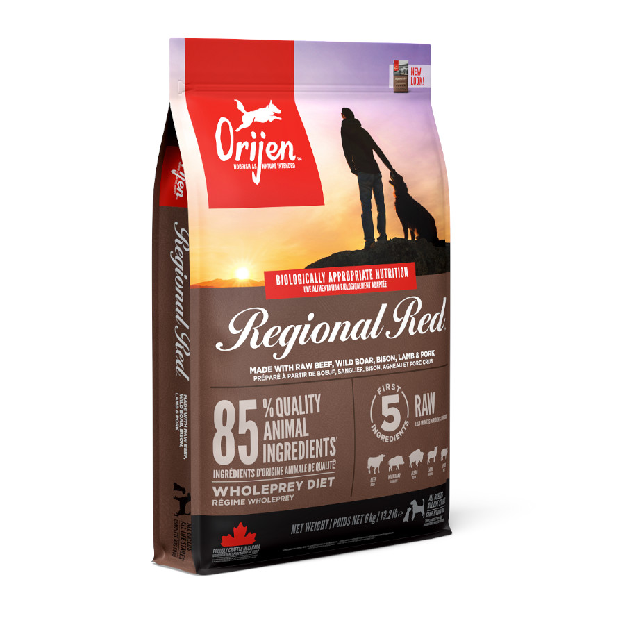 Ração Orijen Adult Regional Red para cães