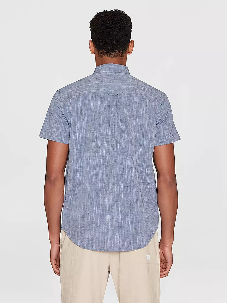 KNOWLEDGE COTTON APPAREL Hemd blau