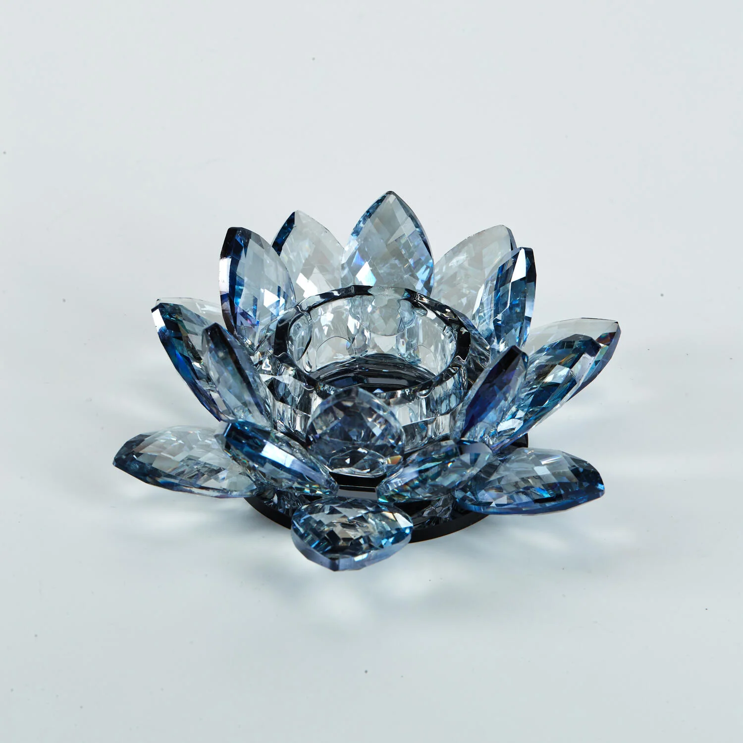 Margit Brandt  Lotus Votive fyrfadsstage, lille - Light Blue