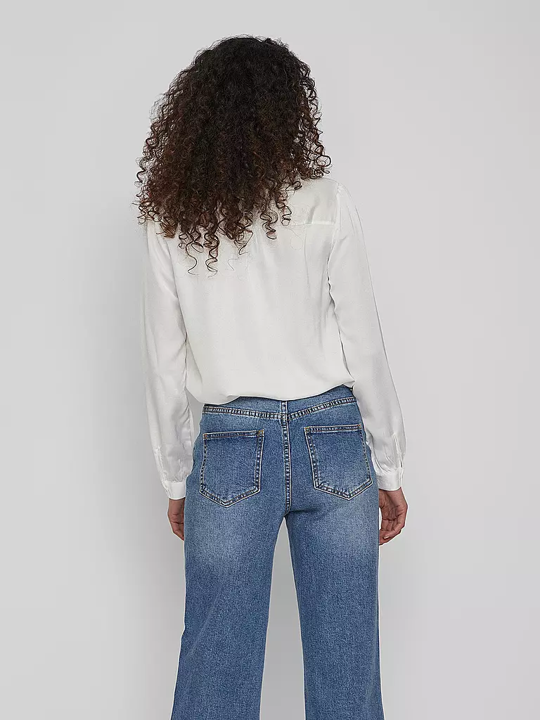 VILA Bluse VIELLETTE weiss