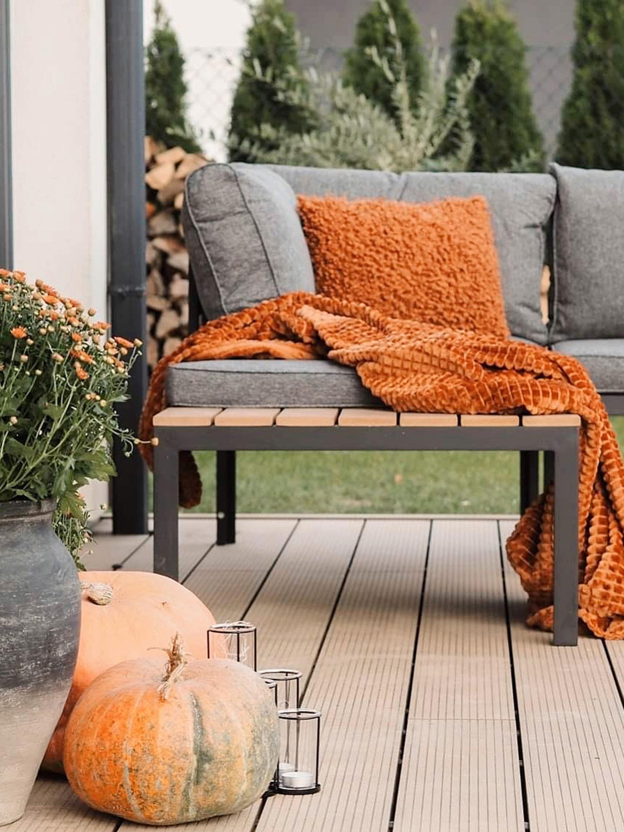 Tuin hoekloungeset met tafel 4-zits PIENZA II rechtszijdig modulair Grijs