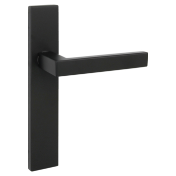 Gamma deurkruk set Florence recht blind schild zwart RVS