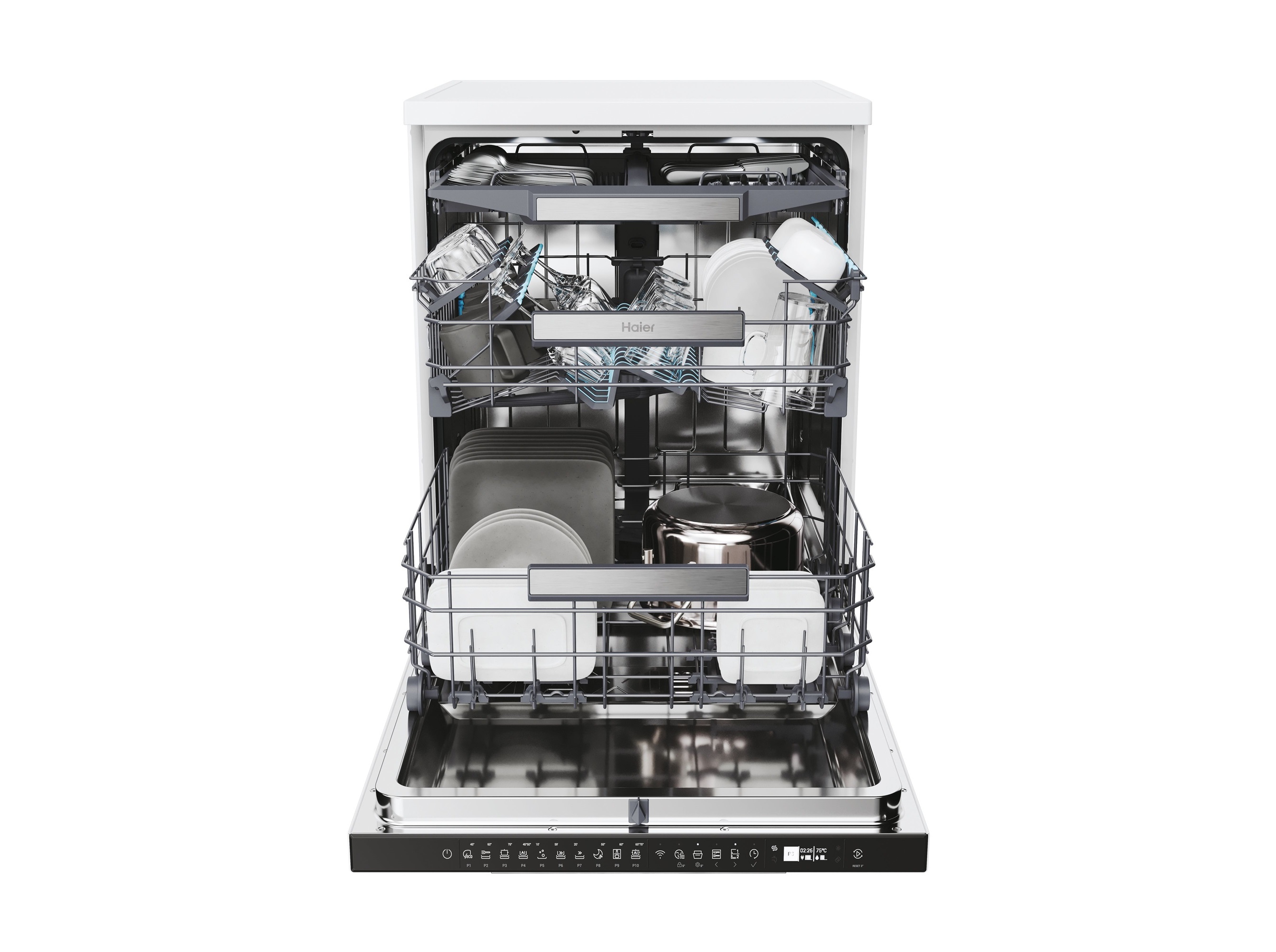 MÁQUINA DE LAVAR LOIÇA HAIER XF 6B2M3PW BRANCO B 16 CONJUNTOS