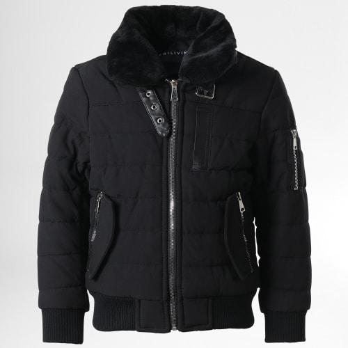 Veste Bomber Enfant AB6706 Noir