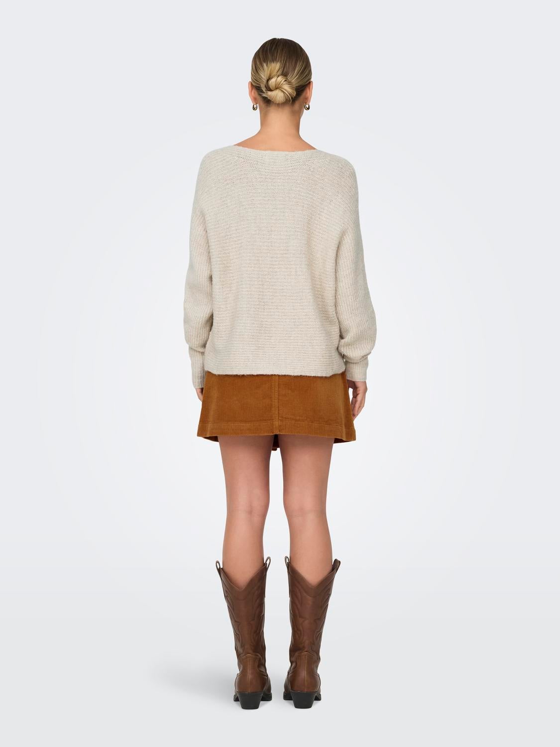 ONLDANIELLA Strickpullover Ecru