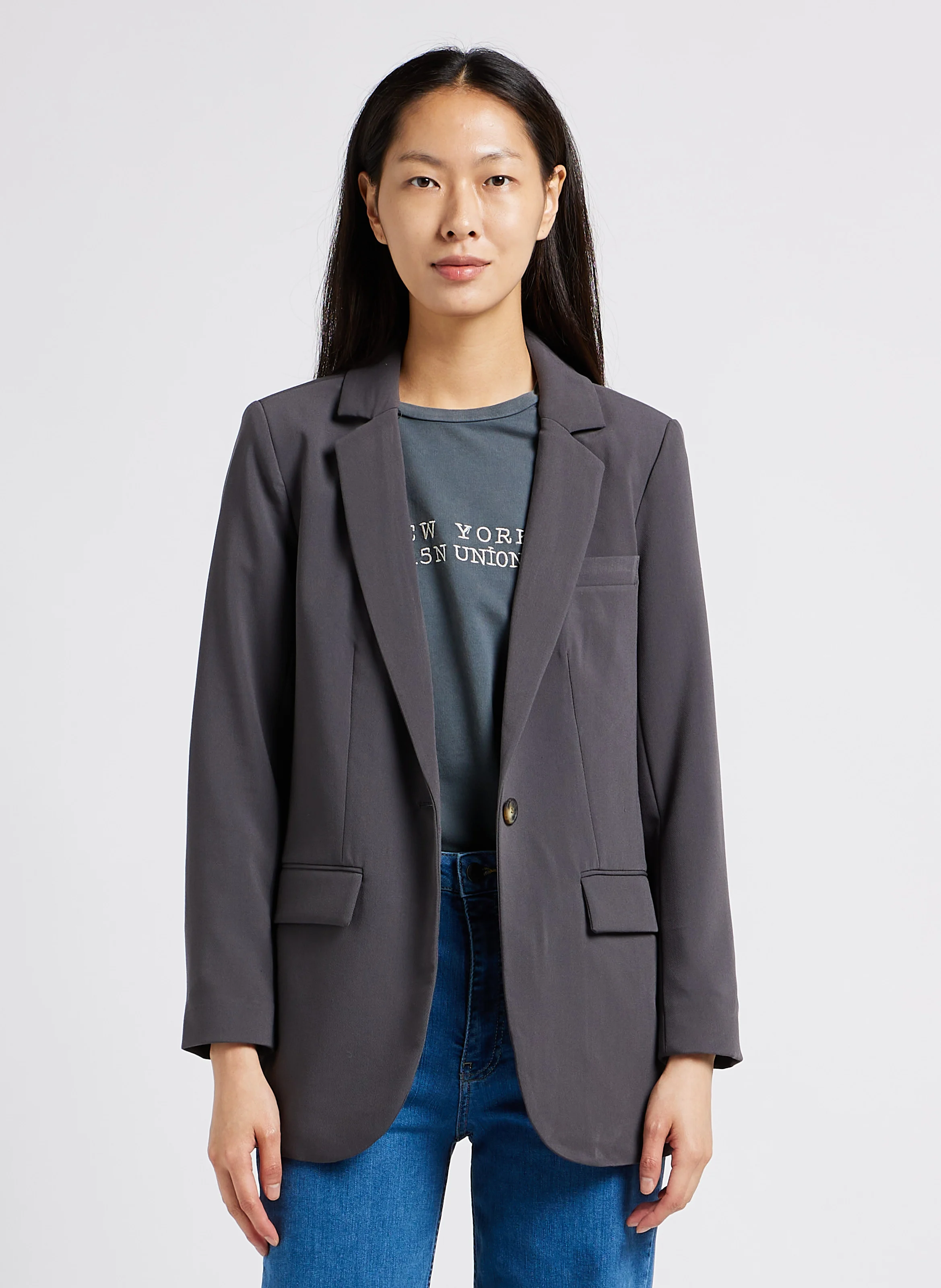 Veste de tailleur| Blanc