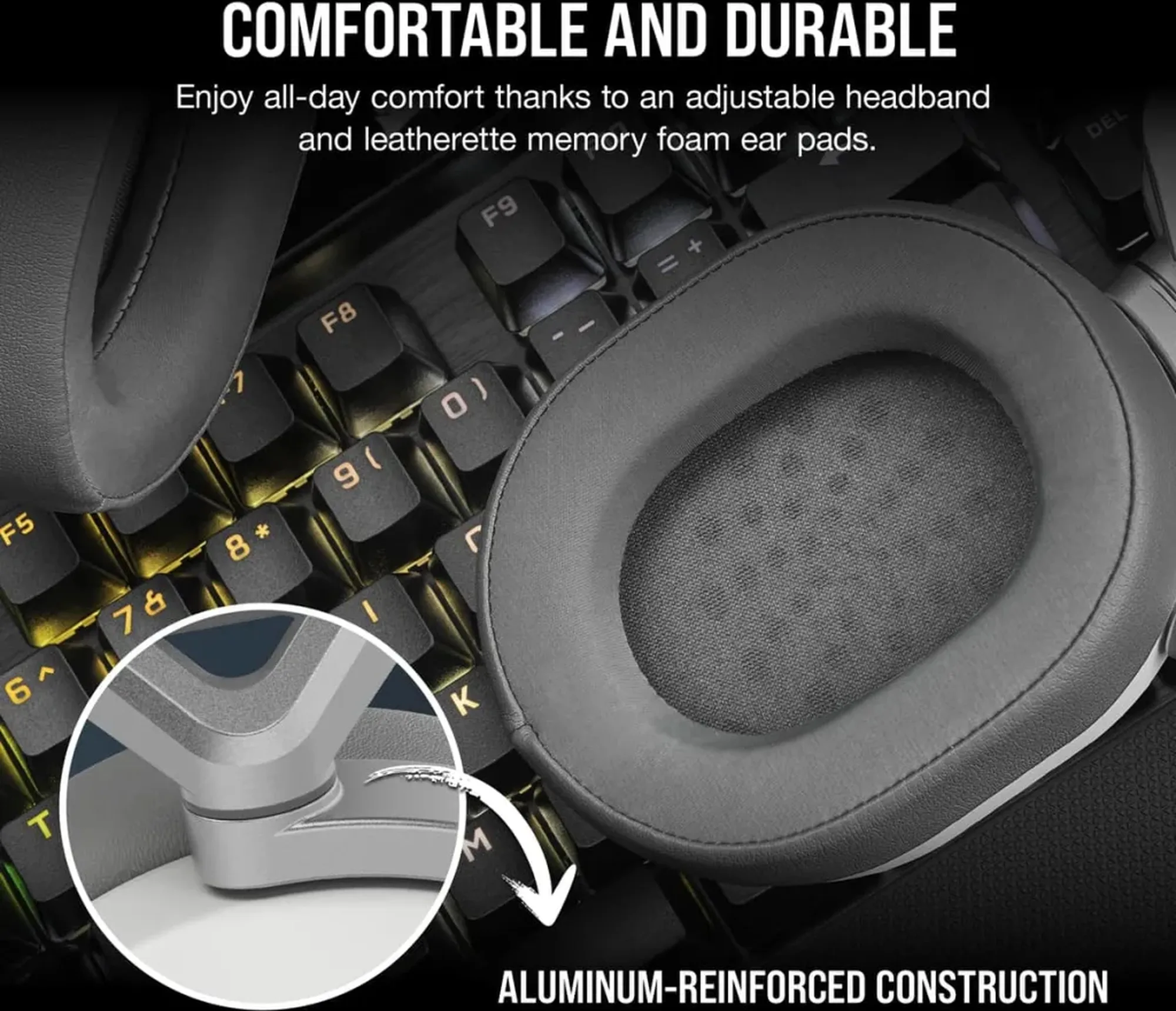 Corsair HS65 Wireless v2 Blanc Casques gaming