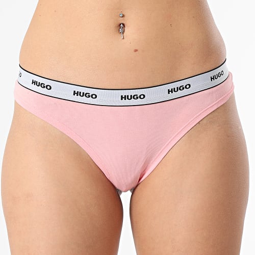 Lot De 3 Strings Femme 50480150 Noir Blanc Rose