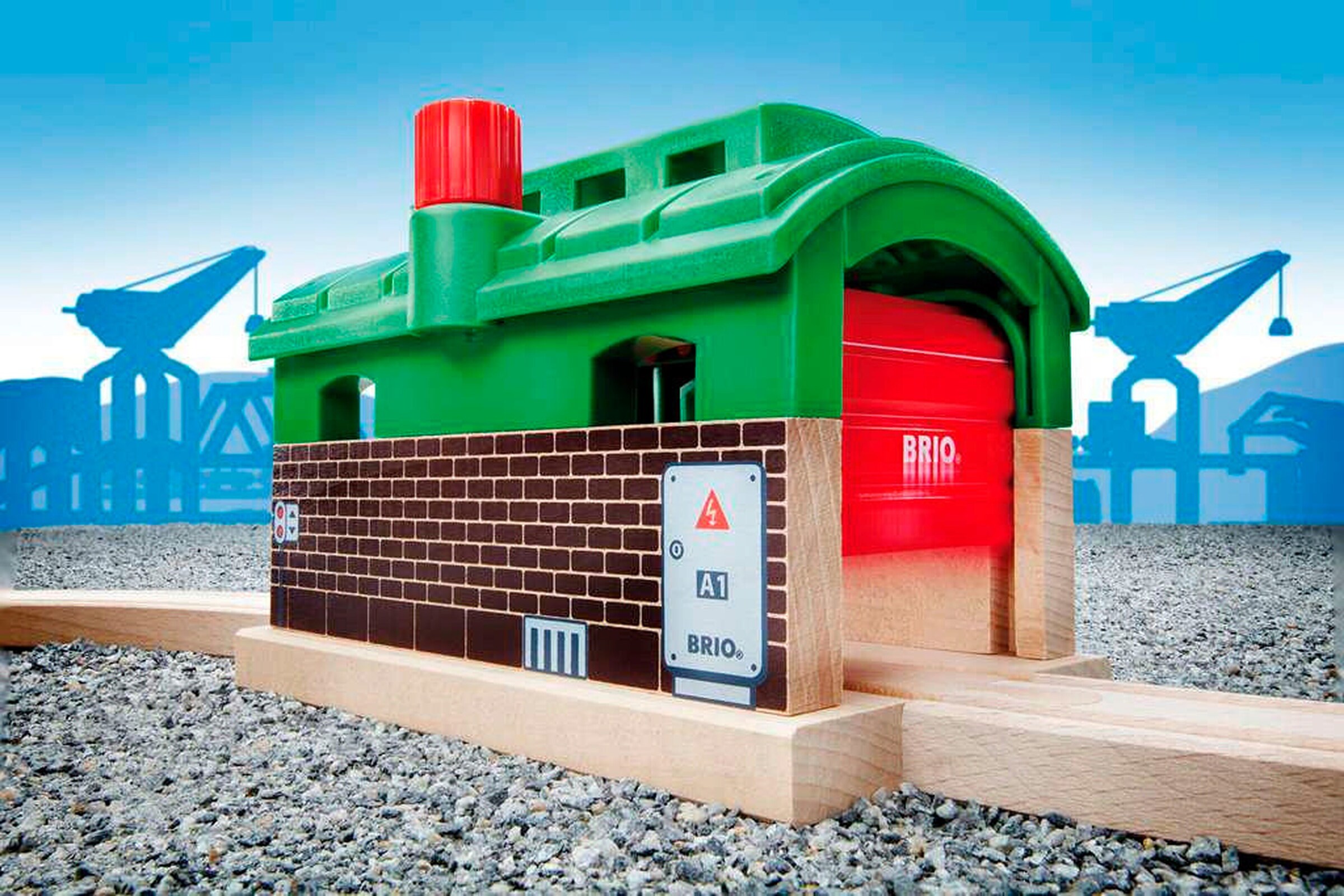 BRIO Lokschuppen mit Rolltor