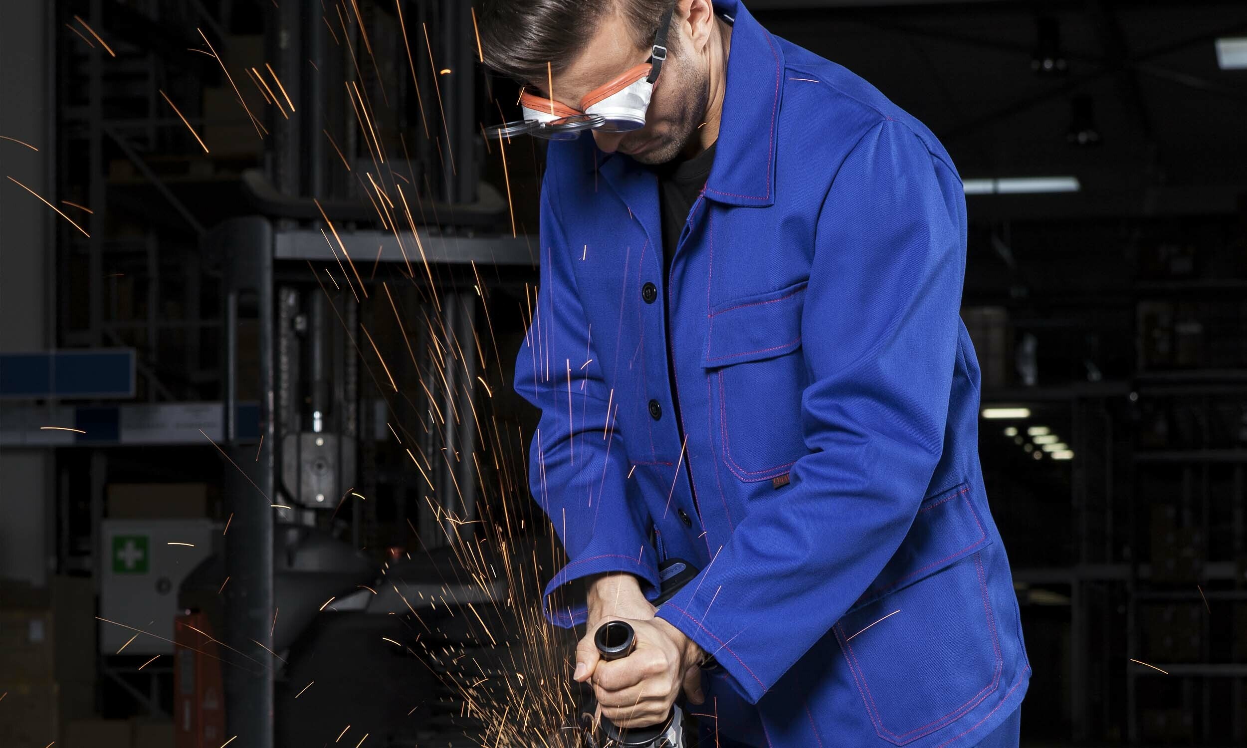 QUALITEX HIGH QUALITY WORKWEAR Langjacke robust kornblau Herren: 102