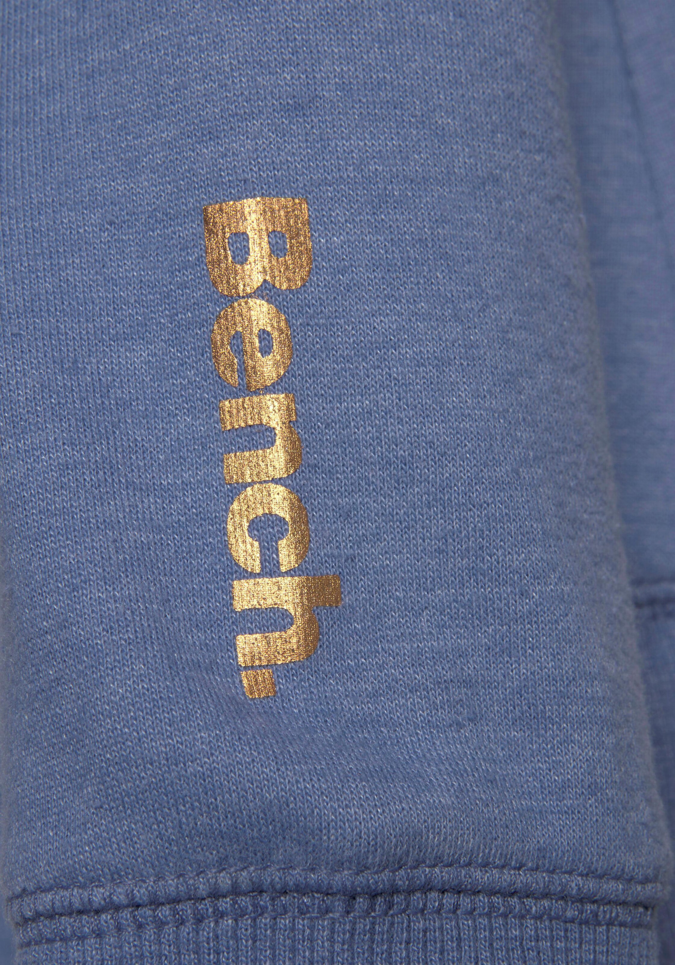 Sweatjacke in jeans-meliert