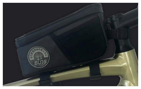 Sacoche de Cadre Buds Top Frame Bag avec Poche Smartphone 1.5L Noir