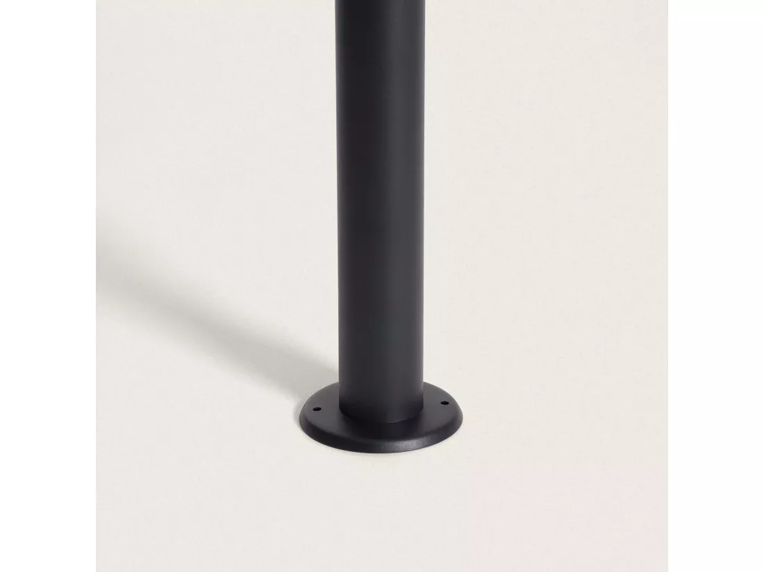 Balise Extérieure sur Pied Solaire LED 50cm Aluminium Ashier Noir