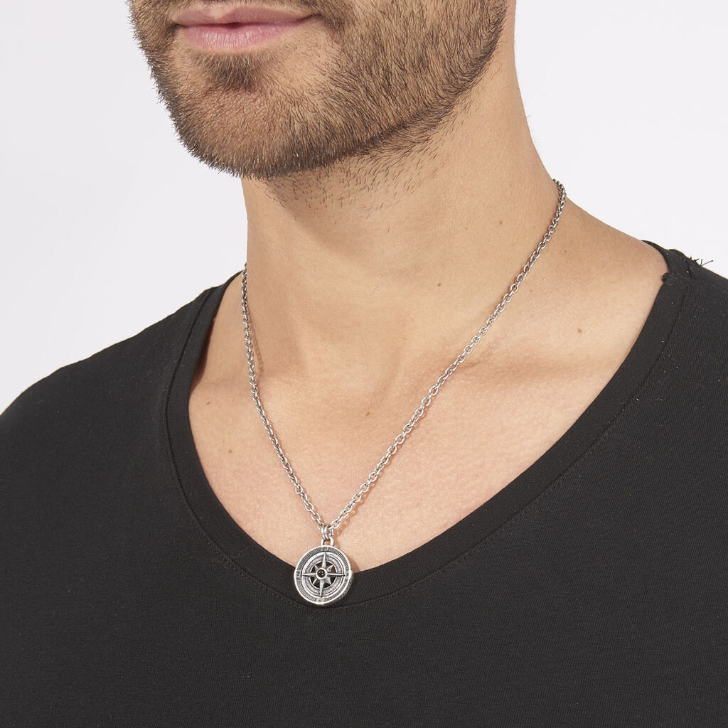 Collier Yoan Acier Blanc