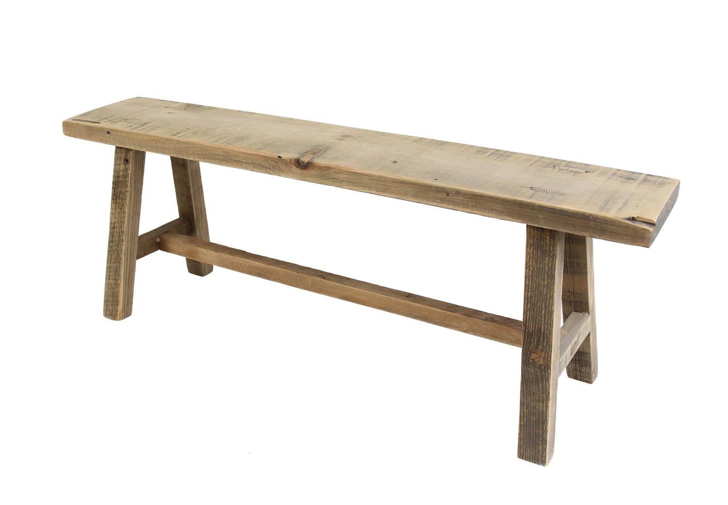 Houten bank, gebruikte look