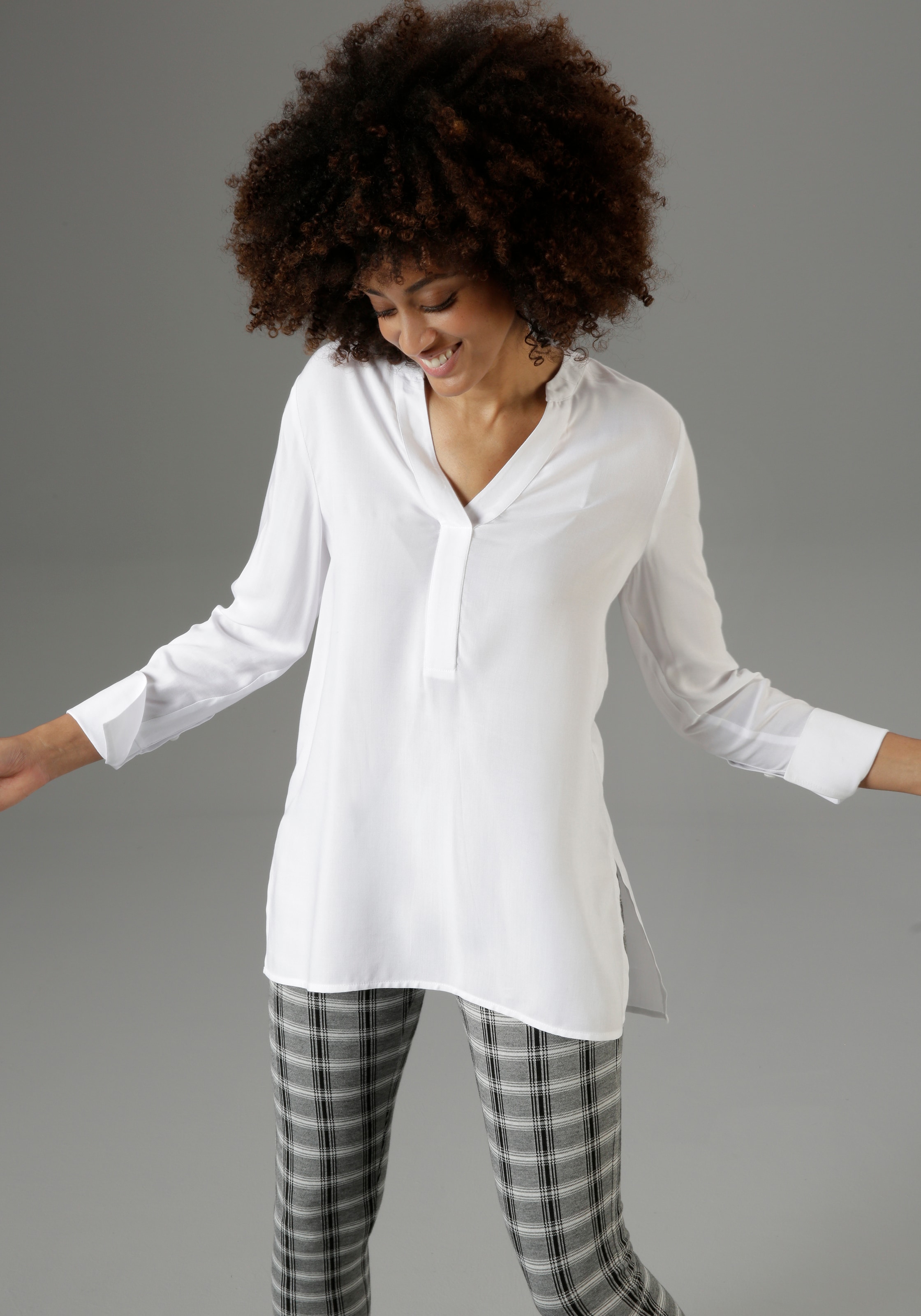 Aniston SELECTED Longbluse , mit extra-langen Manschetten