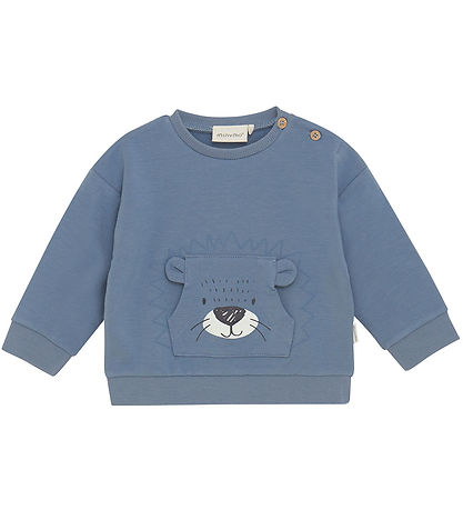 Minymo Sweatshirt - Feuerstein Stone m. Print