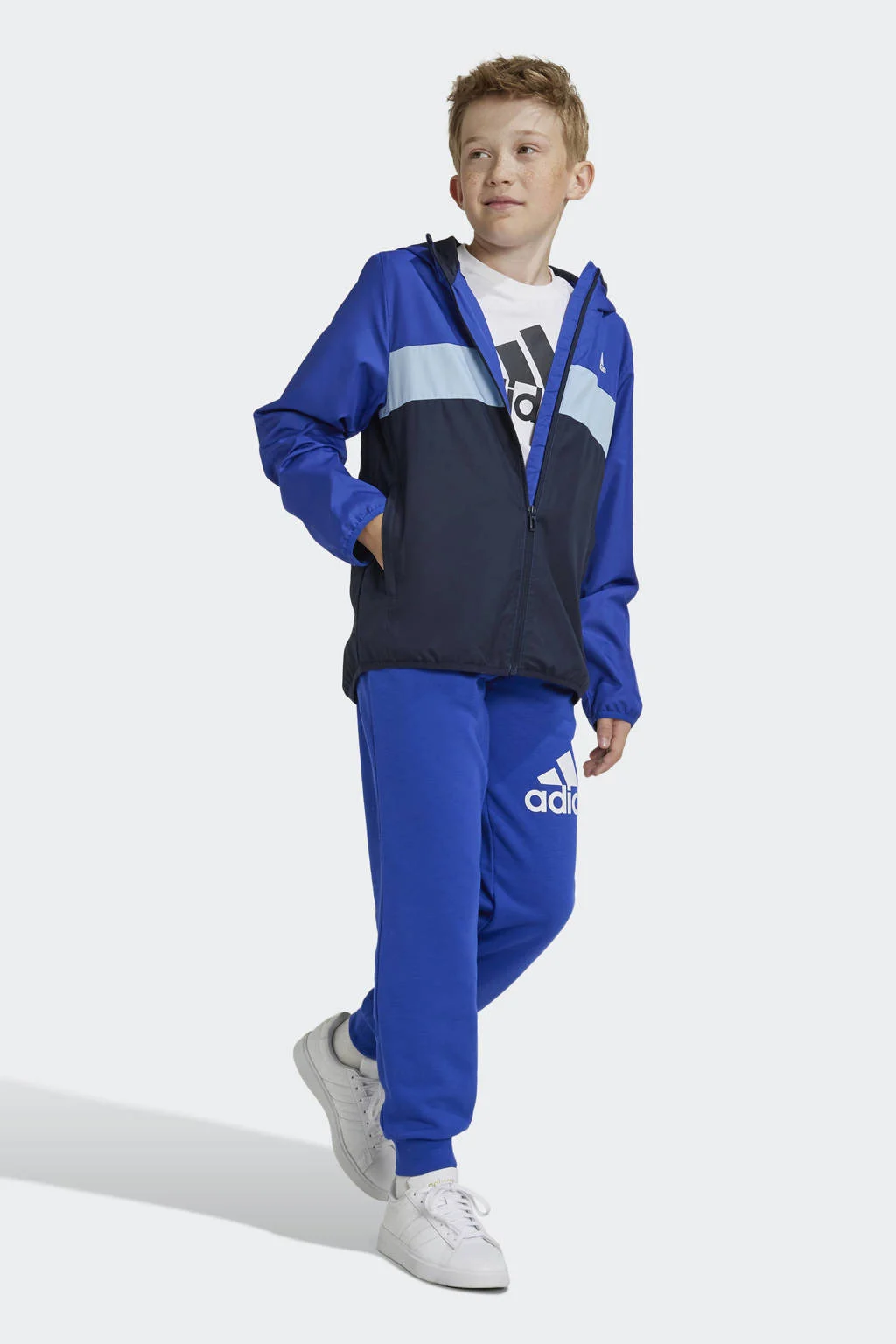 adidas joggingbroek blauw