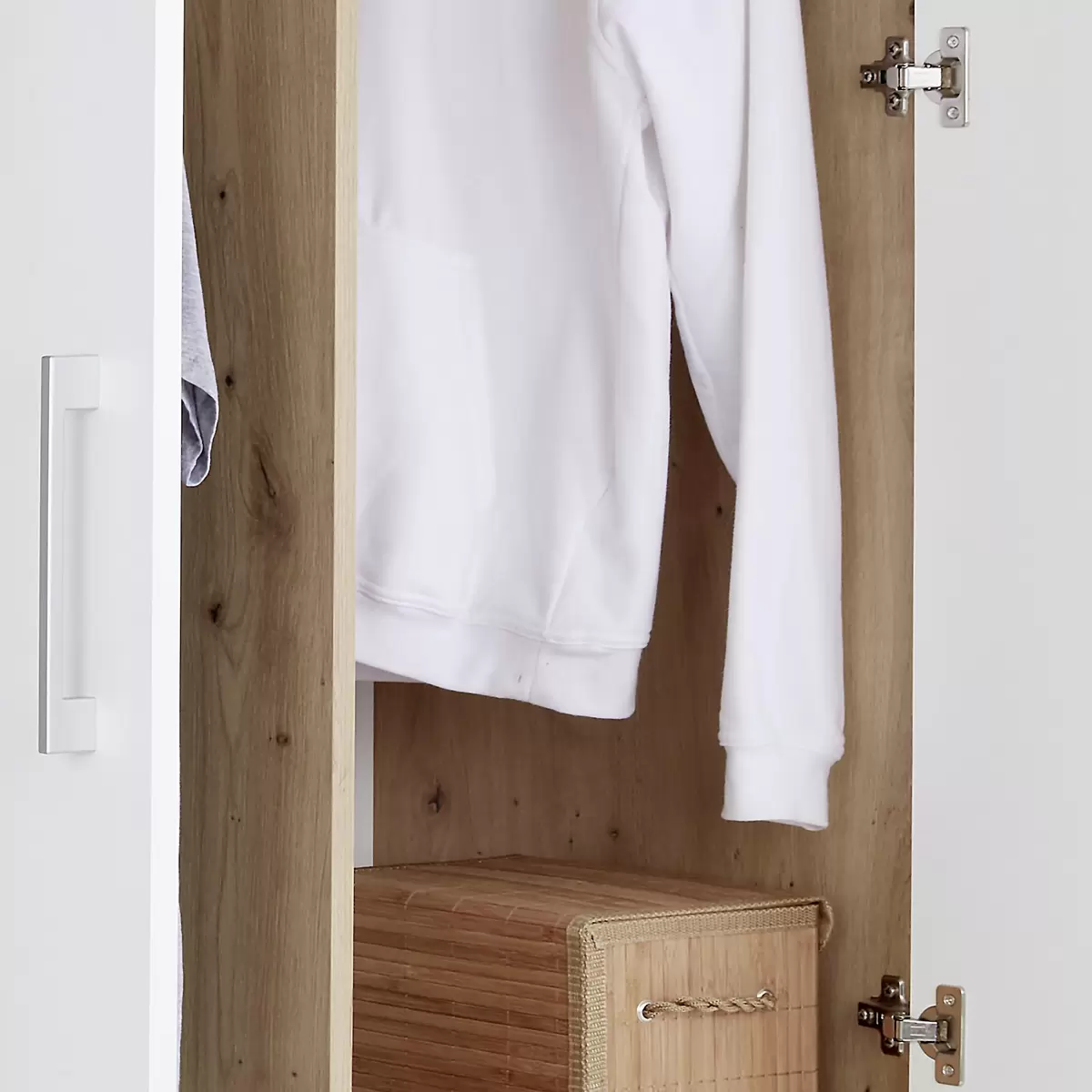 Kleiderschrank Box weiss,Eiche