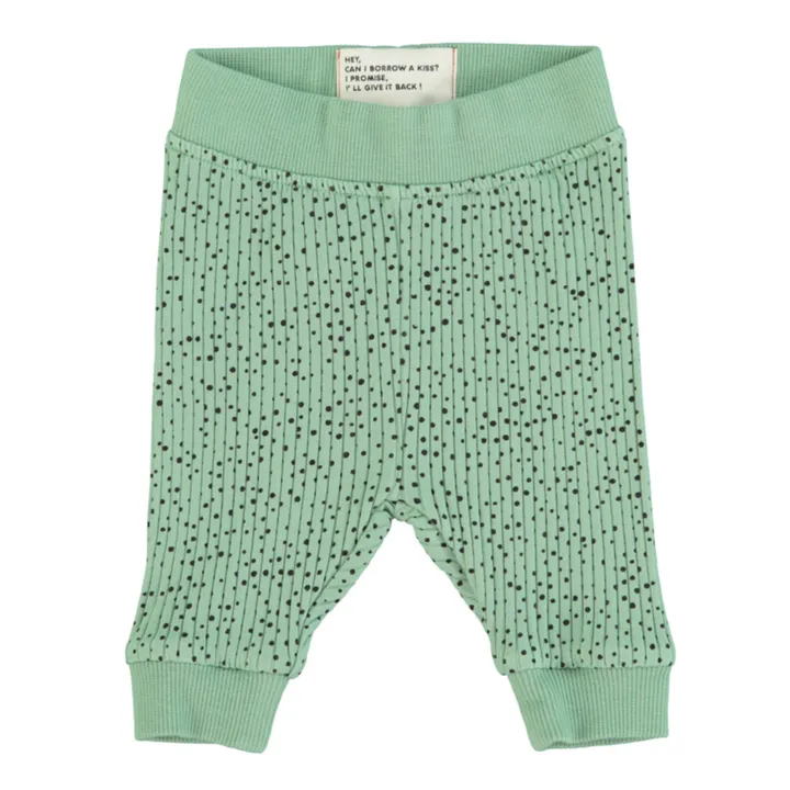 Piupiuchick Legging Côtelé Coton Bio Baby | Vert
