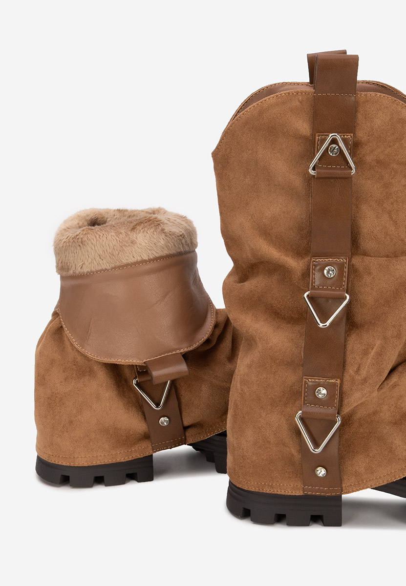 Bottes femme kaki Velira
